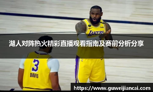 湖人对阵热火精彩直播观看指南及赛前分析分享
